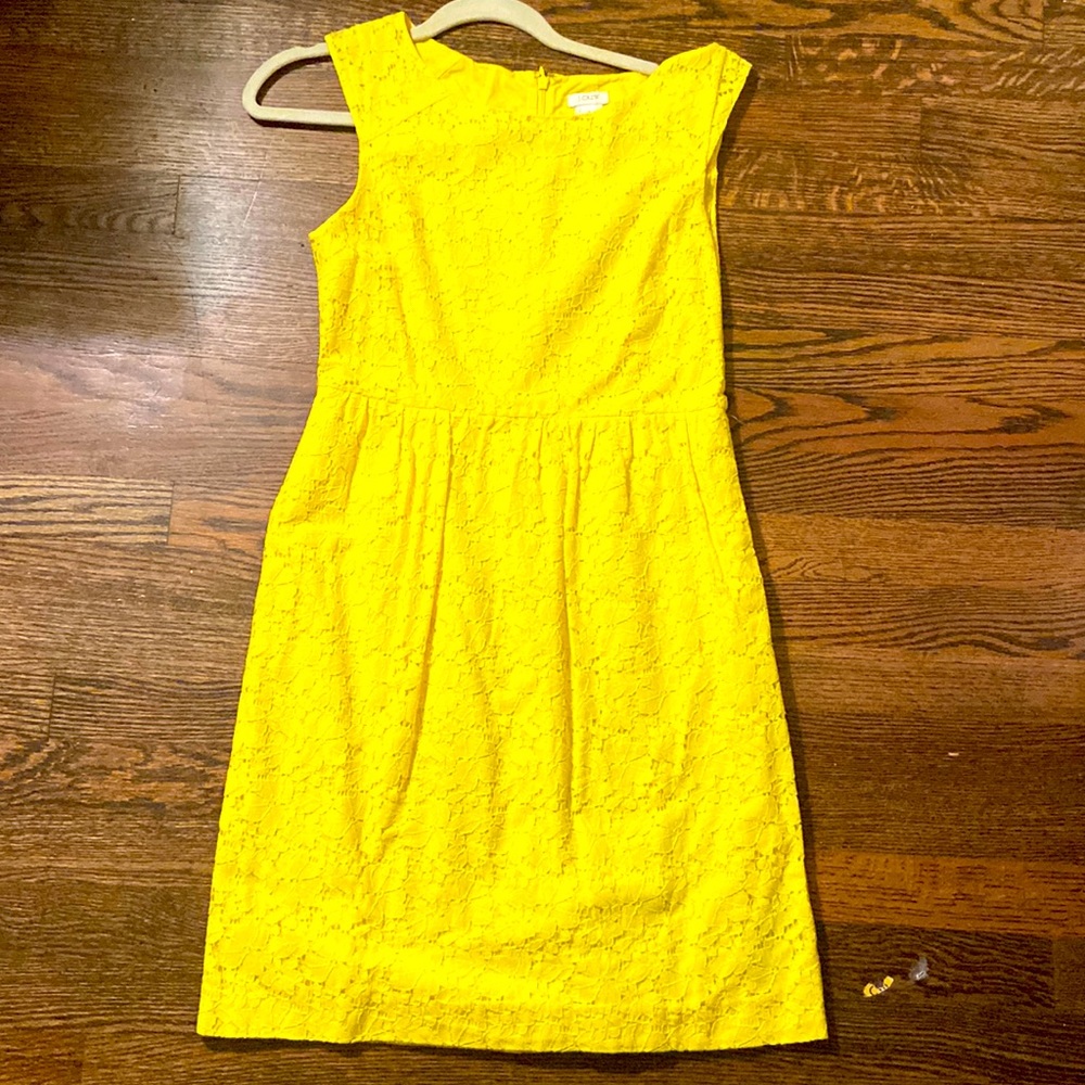 Cute yellow dress from jcrew! Great condition!